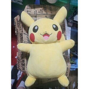Pokemon Pikachu Center Original Plush Toy Smile Large 18” Inches Yellow NO TAGS